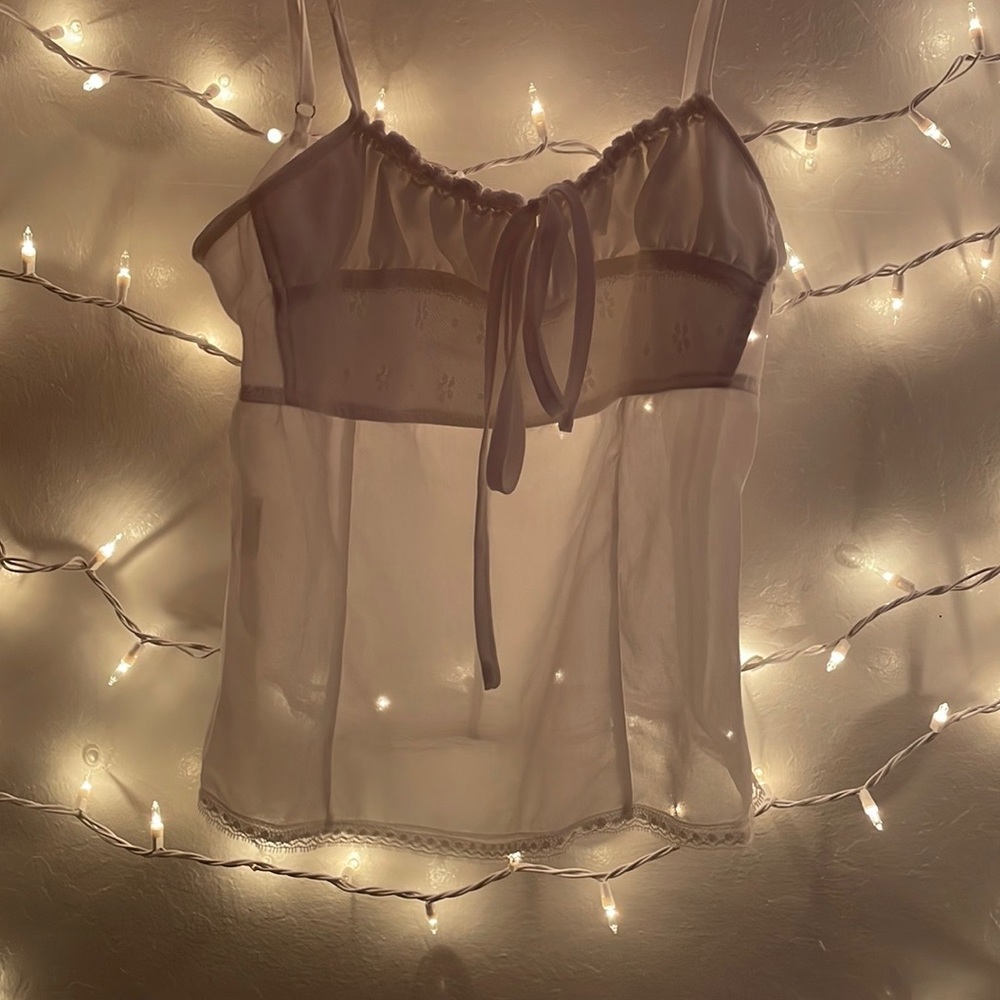 Lace Up Cami Top